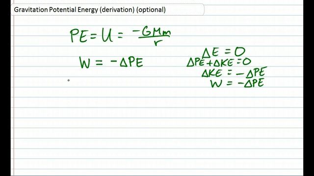 Circular Motion Grav PE derivation optional DJD (vid 64) смотреть онлайн