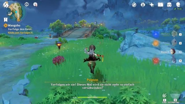 Finde einen Ort, von wo aus man das ganze Bezwingersiegel sehen kann Genshin Impact Guide deutsch смотреть онлайн