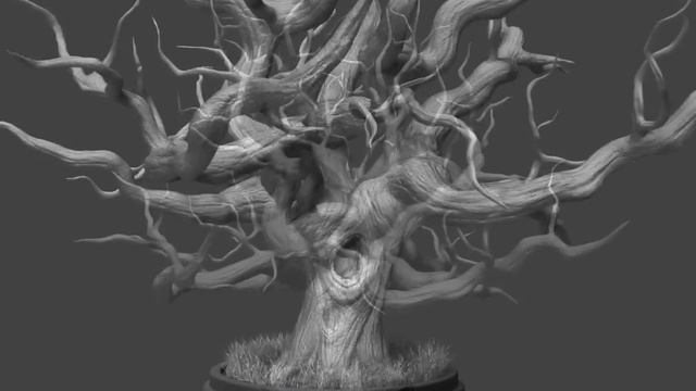 An old oak tree ZBrush sculpt смотреть онлайн