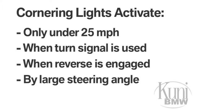 BMW Cornering Lights смотреть онлайн