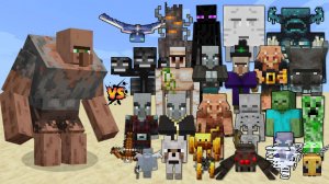 ЖИТЕЛЬ БОСС ПРОТИВ МОБОВ МАЙНКРАФТ