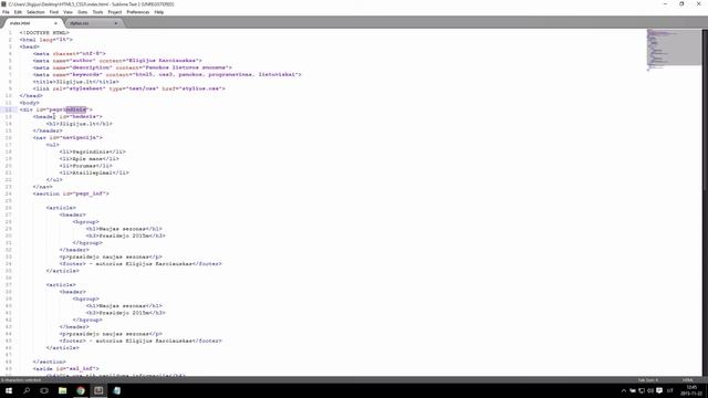 HTML5/CSS3 - 14 - Kintamasis tinklapis (I) смотреть онлайн