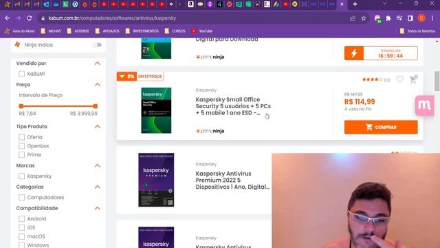 KASPERSKY compra ou renovação mais barata do mercado. Aprenda a renovar a sua assinatura. смотреть онлайн