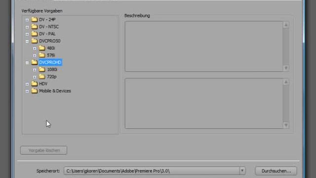 Projekteinstellungen und Import von P2-Speichermedien (DVCPROHD) - Premiere Pro CS3 Episode 44 смотреть онлайн