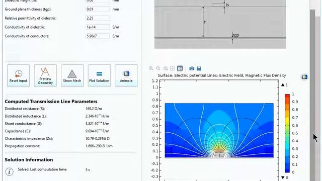 Transmission line calculator using COMSOL Multiphysics смотреть онлайн