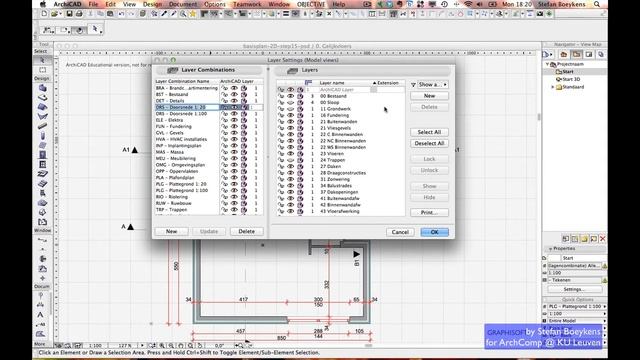 ArchiCAD 2D Model View Options and Layer Combinations смотреть онлайн