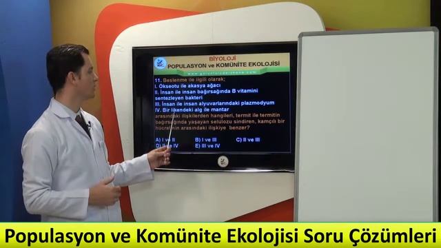 Biyoloji Ders-22, Biyoloji Populasyon ve Komünite Ekolojisi Soru Çözümleri, смотреть онлайн