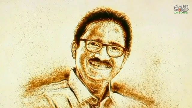 SAND PORTRAIT By Vinod Clari