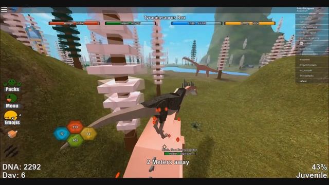 Тираннозавр снова в деле . Roblox