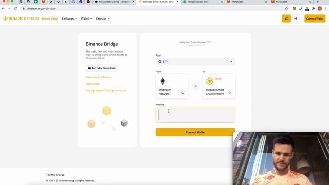 MetaMask Wallet auf Binance Smart Chain Umstellen und Coins über Binance Bridge schicken - TUTORIAL смотреть онлайн