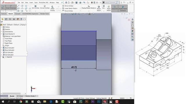 Solidworks 2020 Örnek Çizim - Zor #1 смотреть онлайн
