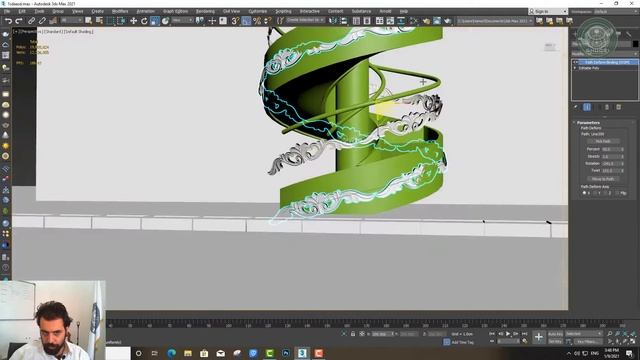 Spiral stairs modeling in 3ds Max смотреть онлайн