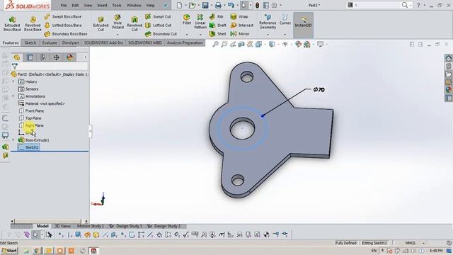 SolidWorks 2016 First timers Tutorial смотреть онлайн