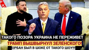 "ГОНИТЕ КЛОУНА В ШЕЮ! "Орбан Поддержал Трампа и Высказался о глупости Зеленского! Присядьте лучше