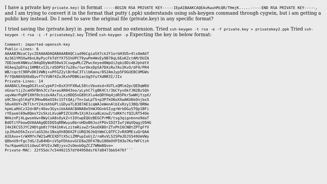 How to convert an existing private key into ppk format using ssh-keygen? смотреть онлайн