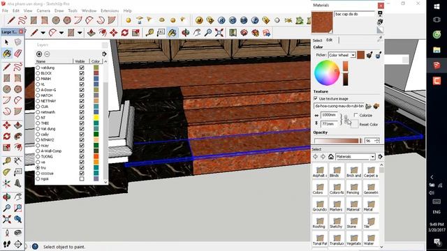 Vẽ phối cảnh ngoại thất nhà Phố 3 tầng với Sketchup - Vray Sketchup part 3 смотреть онлайн