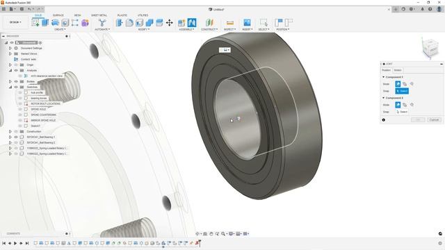 FUSION 360 TUTORIAL - WHEEL HUB 3 смотреть онлайн
