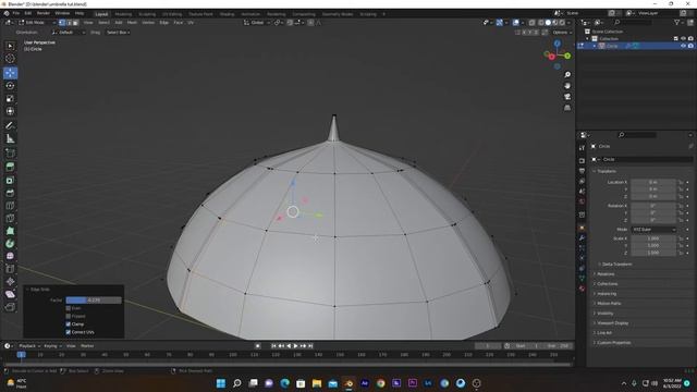 Blender Umbrella Modelling Tutorial смотреть онлайн