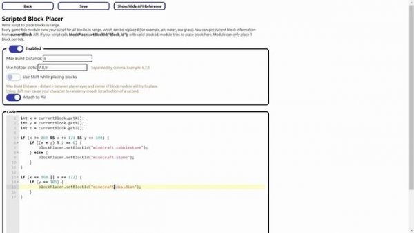 Cheat Utils - Scripted Block Placer