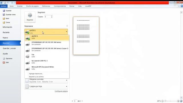 Tutorial Imprimir documento Word, Excel, PowerPoint, web.... a PDF смотреть онлайн