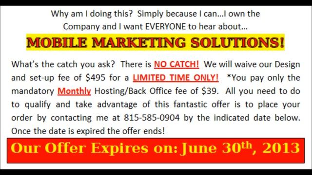 How to create a Mobile Web site for free! смотреть онлайн