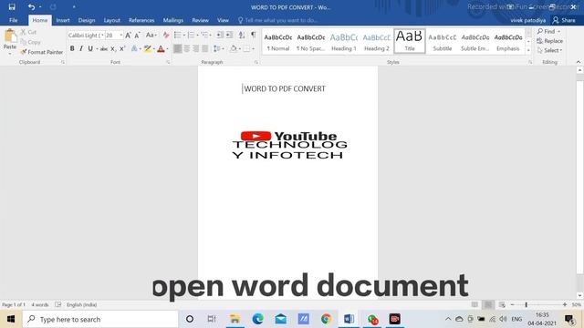 #WORD#PDF HOW TO CONVERT WORD TO PDF|| Without font change | No need any app. 1)ONLINE 2)OFFLINE смотреть онлайн