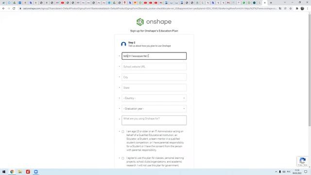 Регистрация в Onshape смотреть онлайн