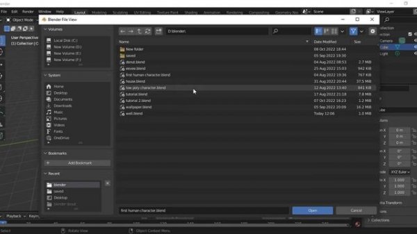 How to Import Blend file in Blender