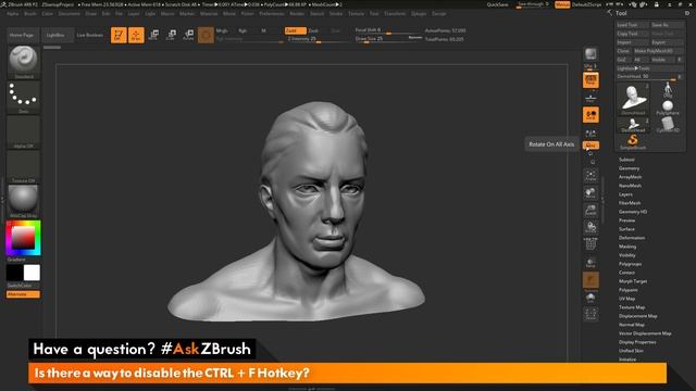 #AskZBrush: “Is there a way to disable the CTRL+F Hotkey?” смотреть онлайн