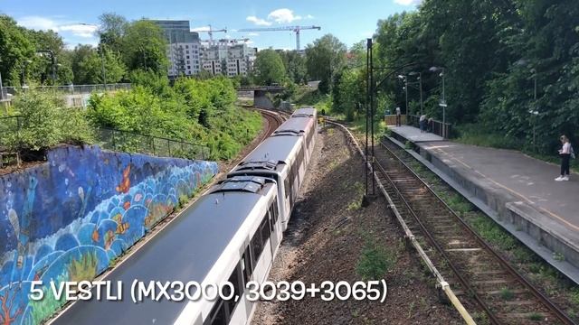 Oslo Metro/Subway at Frøen (Sporveien) смотреть онлайн
