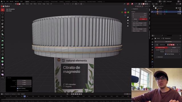Supplement Bottle - Blender Product Design & Animation Tutorial смотреть онлайн