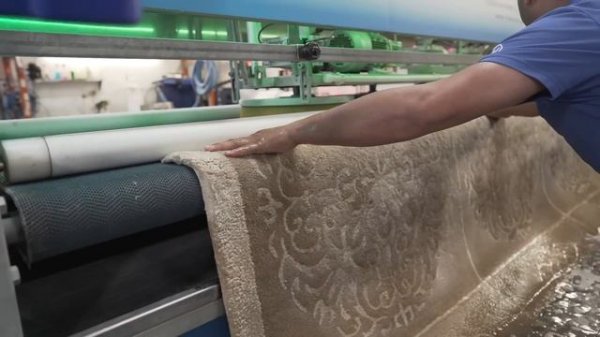 Our Rug Cleaning Plant! Satisfying cleaning