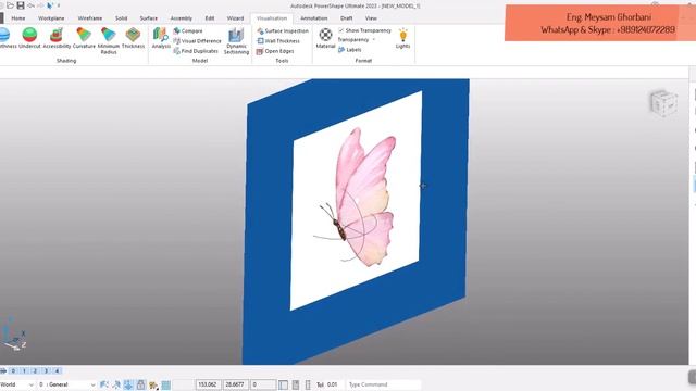 Import image in @Autodesk PowerShape смотреть онлайн