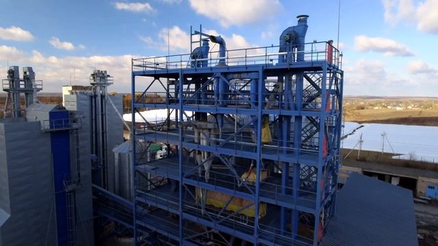 Элеваторный комплекс в Хмельницкой области от KMZ Industries смотреть онлайн
