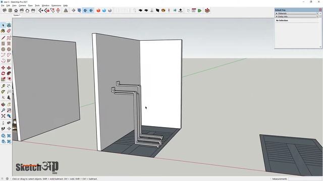 How to make Staircase in SketchUp |Sketchup Hindi| смотреть онлайн