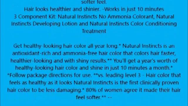 Clairol Natural Instincts Hair Color Double Espresso # 27A Pack of 2 смотреть онлайн