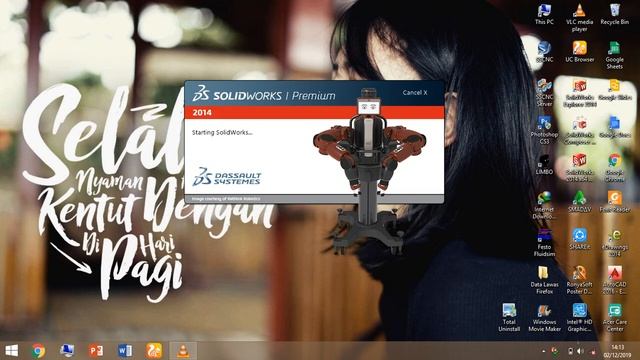 Cara Membuka Solidworks 2014 100% Work смотреть онлайн