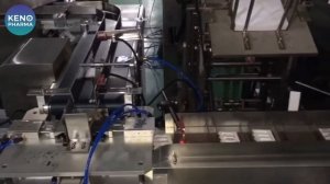 Картонажная машина для упаковки ячейки суппозитория в пачку