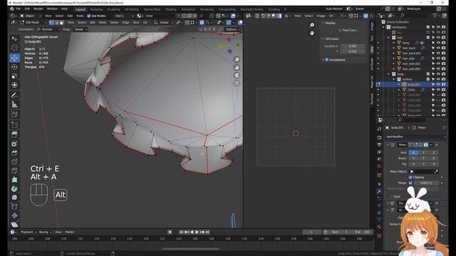 Blenderでキャラクターモデル制作！03 | 素体と服と靴のUV展開 ～初級から中級者向けチュートリアル〜 смотреть онлайн