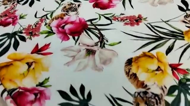 плательный трикотаж| ткани| цветочный принт смотреть онлайн