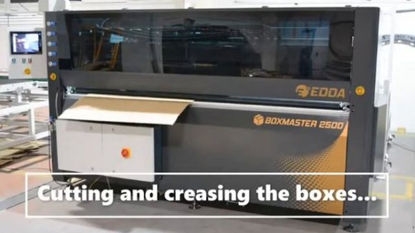 Автоматический резательно- рилевочный станок с ЧПУ BOXMASTER 2500 Турция  Edda Ambalaj Makineleri