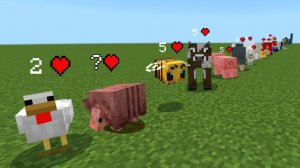 Сколько здоровья у мобов в майнкрафте?