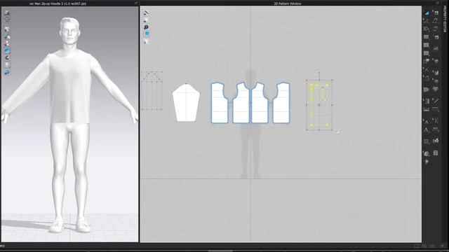 Drafting Men Zip-up Hoodie, Marvelous Designer, Clo смотреть онлайн