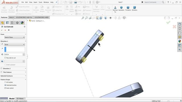 SolidWorks Tutorial for beginners Exercise 19 смотреть онлайн