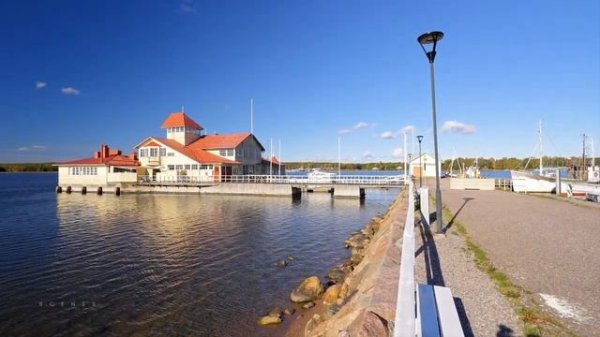 Walking in Ekenäs： Relaxing Autumn Walk in Finland Slow TV