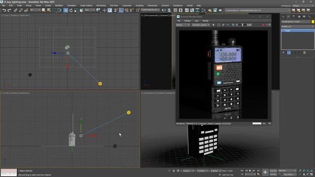 Product Visualization in 3ds Max: Theatrical Key Lighting with Arnold Spot – Lesson 13 / 15 смотреть онлайн