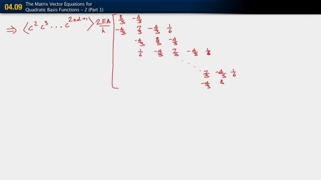 The Matrix Vector Equations for Quadratic Basis Functions - 3 - Part 3 смотреть онлайн