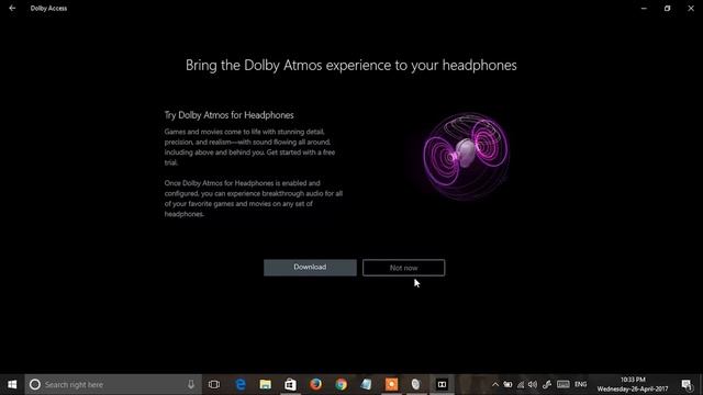 🔊Dolby Access For Headphones/HomeTheaters Free Download In Windows 10