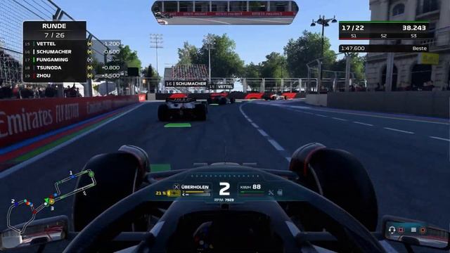 F1 22 Audi Sport MyTeam #6 Baku смотреть онлайн