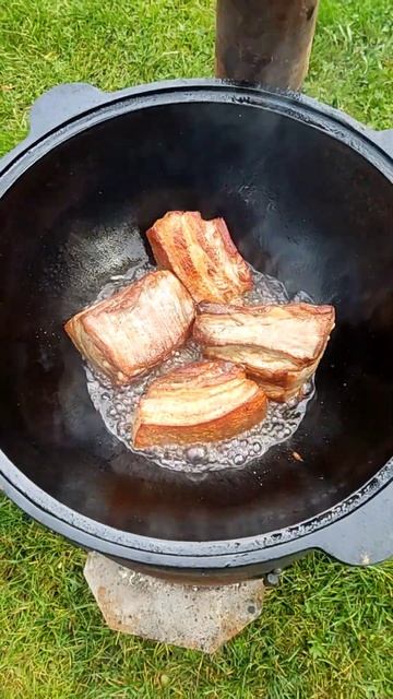 Грудинка, масло, портер, соль, мед, кориандр, кумир, тимьян, черный перец, паприка +40 минут 🤘✌️👌 смотреть онлайн
